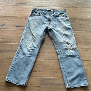 Levi's Distressed Denim Jeans - Light Blue